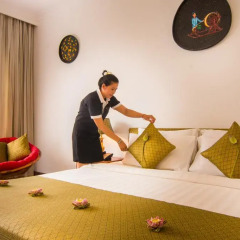 Отель Silk D'angkor Residence 4* Номер Делюкс с различными типами кроватей фото 5