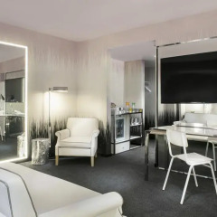 Отель SLS Las Vegas 4* Стандартный номер с различными типами кроватей фото 6