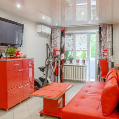 Апартаменты Red Bus Apartment na Mira комната для гостей фото 2