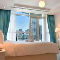 Отель Jannah Marina Bay Suites Студия с двуспальной кроватью фото 2