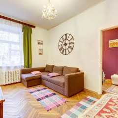 Апартаменты Apartment on Mitinsky Санкт-Петербург комната для гостей фото 4