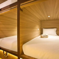 Capsule Pod Boutique Hostel Кровать в общем номере фото 15