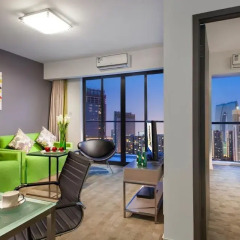 Отель Citadines Xinghai Suzhou 4* Улучшенные апартаменты с различными типами кроватей фото 8
