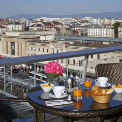 Отель Warwick Geneva 4* Стандартный номер с различными типами кроватей фото 12
