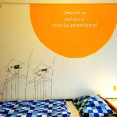 Hostel Downtown Стандартный семейный номер с двуспальной кроватью фото 3