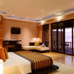 Отель Adaaran Prestige Vadoo 5* Вилла с различными типами кроватей фото 15