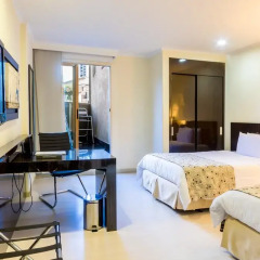 Porton Medellin Hotel 4* Номер категории Эконом с двуспальной кроватью фото 8