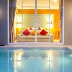Отель APSARA Beachfront Resort and Villa 4* Улучшенный номер с различными типами кроватей фото 9