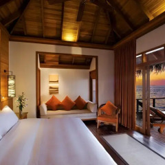 Отель Sheraton Maldives Full Moon Resort & Spa 5* Бунгало с различными типами кроватей фото 3