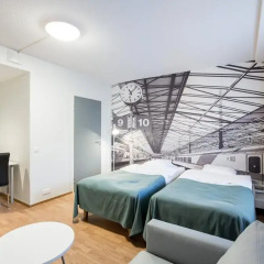 Отель Forenom Aparthotel Helsinki Herttoniemi Стандартный номер с различными типами кроватей фото 3