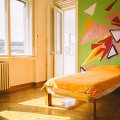 Hostel 4 Rooms Кровать в общем номере с двухъярусной кроватью фото 5