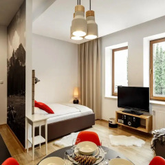 Отель Apartamenty Radowid w centrum z basenem i parkingiem Польша, Закопане - отзывы, цены и фото номеров - забронировать отель Apartamenty Radowid w centrum z basenem i parkingiem онлайн комната для гостей фото 2