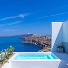 Отель Alti Santorini Suites Улучшенный люкс с различными типами кроватей фото 3