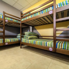 Хостел Splash Кровать в общем номере двухъярусные кровати фото 13