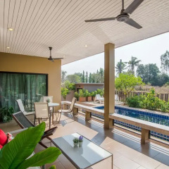 Отель Villa Na Pran, Pool Villa 3* Вилла с различными типами кроватей фото 6