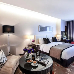 Отель Oakwood Premier Coex Center Улучшенная студия с различными типами кроватей фото 3
