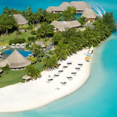 Отель The St Regis Bora Bora Resort пляж фото 7