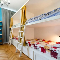 Hostel Moroshka Кровать в общем номере с двухъярусной кроватью фото 6