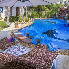 Отель Relaxing Palm Pool Villa 3* Вилла Делюкс с различными типами кроватей фото 31