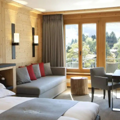 Отель Park Gstaad 5* Представительский люкс с различными типами кроватей фото 4