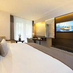 Отель Pullman Munich 4* Улучшенный номер с различными типами кроватей фото 8
