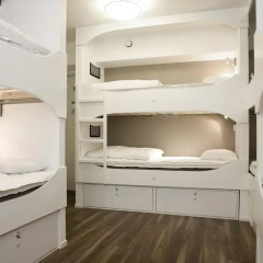 Отель Backpackers Goteborg Кровать в мужском общем номере с двухъярусной кроватью