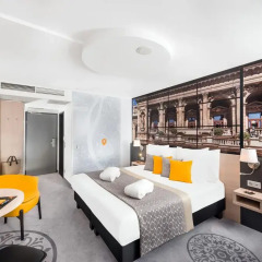 Отель Mercure Budapest City Center 4* Улучшенный номер с различными типами кроватей фото 3