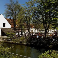Hotel Zur Mühle Исманинг приотельная территория