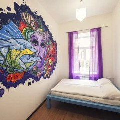 Pururoom Hostel Стандартный номер двуспальная кровать (общая ванная комната) фото 4