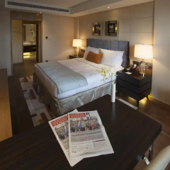 Апартаменты Lee Garden Service Apartment Wangfujing Люкс с различными типами кроватей