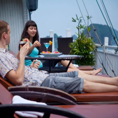 Отель Halong Golden Lotus Cruise Вьетнам, Халонг - отзывы, цены и фото номеров - забронировать отель Halong Golden Lotus Cruise онлайн бассейн фото 2