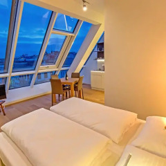 Апартаменты Wienwert Apartments Getreidemarkt Студия Делюкс с различными типами кроватей фото 2