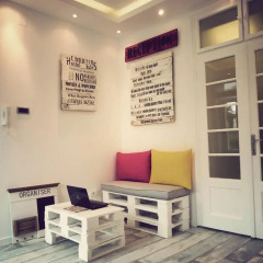 Chaplin Hostel Belgrade Кровать в общем номере с двухъярусной кроватью фото 4
