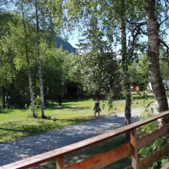 Отель Skysstasjonen Cottages балкон