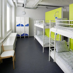 Отель CheapSleep Helsinki Кровать в общем номере с двухъярусной кроватью