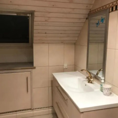 Отель Rundvejen Apartment with private garden Дания, Алборг - отзывы, цены и фото номеров - забронировать отель Rundvejen Apartment with private garden онлайн ванная фото 2