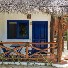 Отель Las Nubes de Holbox 3* Бунгало с различными типами кроватей фото 4
