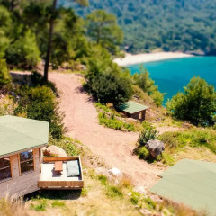 Gemile Camping Бунгало Делюкс с различными типами кроватей фото 11