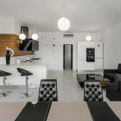 Апартаменты At Home Apartment комната для гостей фото 3