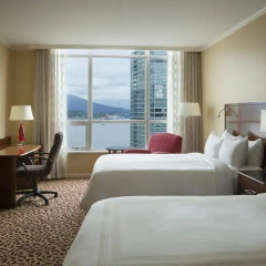 Отель Vancouver Marriott Pinnacle Downtown 4* Стандартный номер с различными типами кроватей фото 4