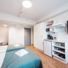 Отель Forenom Aparthotel Helsinki Herttoniemi Стандартный номер с различными типами кроватей фото 13