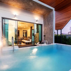 Отель The 8 Pool Villa 3* Вилла с разными типами кроватей фото 12