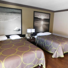 Отель Super 8 by Wyndham Los Angeles 2* Стандартный семейный номер с двуспальной кроватью
