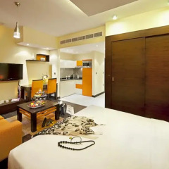 Marina View Deluxe Hotel Apartment 5* Студия с различными типами кроватей фото 5