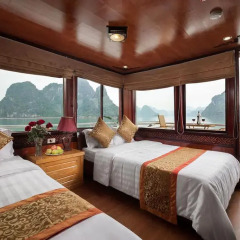 Отель Halong Golden Bay Cruise Стандартный номер с различными типами кроватей фото 2