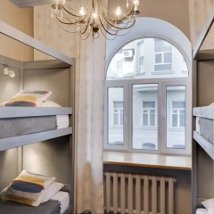 Hotel & Hostel Vstrechi na Arbate Номер с общей ванной комнатой с различными типами кроватей (общая ванная комната) фото 4