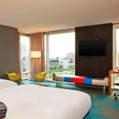 Отель Aloft Chicago City Center Стандартный номер с различными типами кроватей фото 3