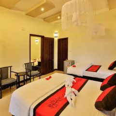 Отель Green Tea Homestay 2* Стандартный семейный номер с различными типами кроватей