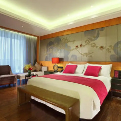 Отель Crowne Plaza Chengdu West Улучшенный номер с различными типами кроватей фото 2