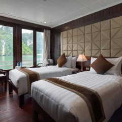 Отель Pelican Halong Cruise 4* Номер Делюкс с различными типами кроватей фото 3